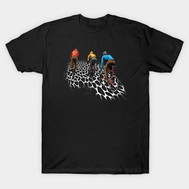 Paris Roubaix Gravel Ride T-Shirt by Wine4ndMilk